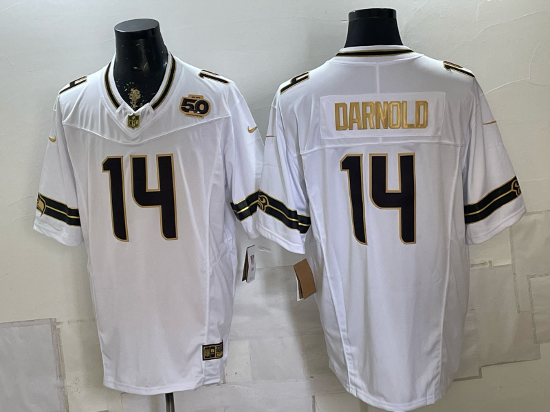 Men 2026 Seattle Seahawks #14 Darnold white Nike Limited NFL Jersey 0814002->seattle seahawks->NFL Jersey